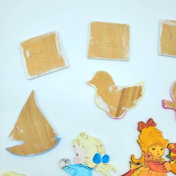 Handed Painted Craft Wooden Die Cutouts Baby, Nursery, Childhood - Picture 8 of 9